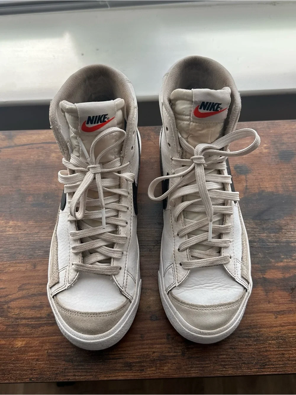 Nike Blazer Mid '77 GS 'White Black' Vintage Hightop Sneaker 7Y